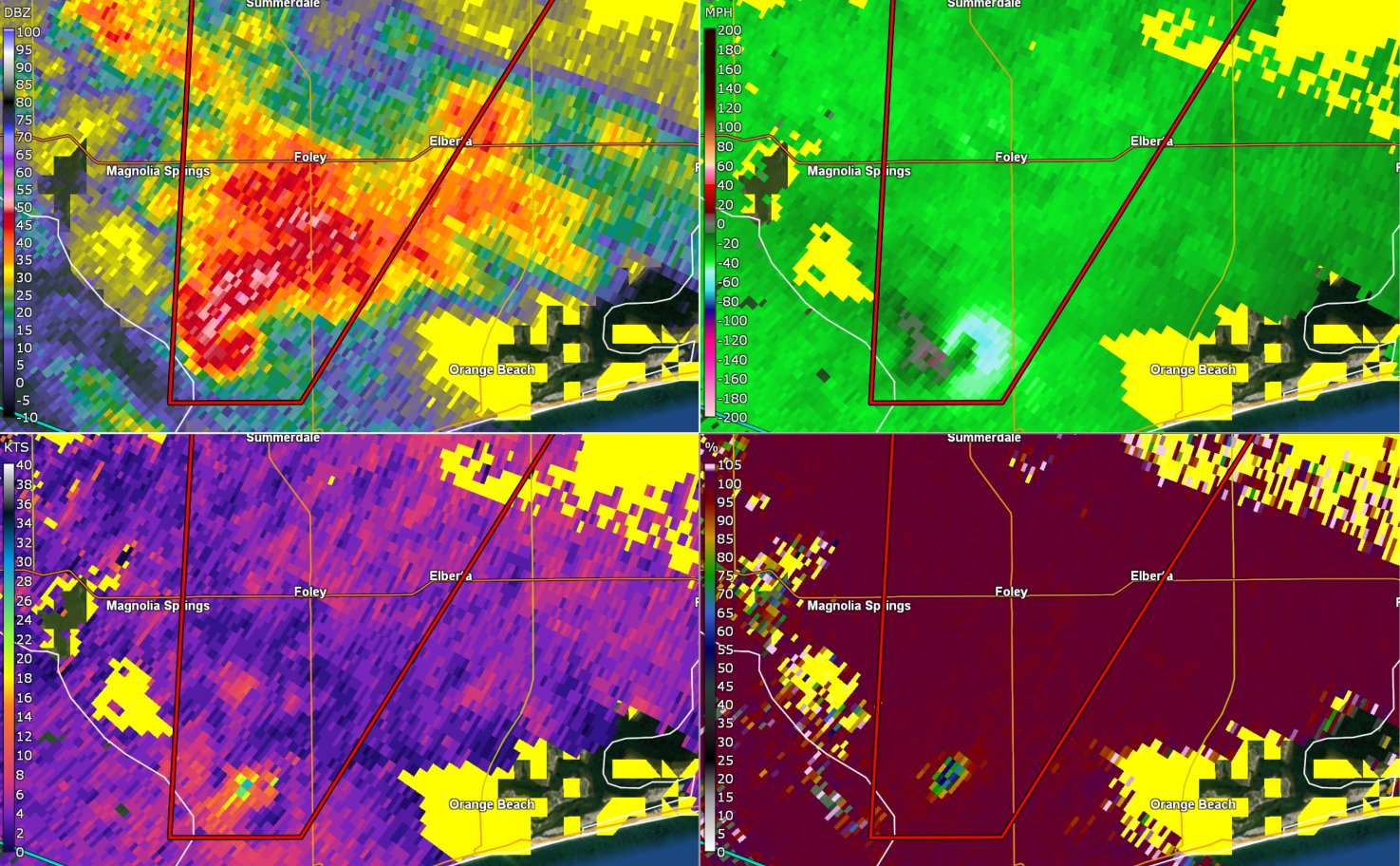 Radar Color Tables on Twitter "Heads UP! Tornado on the ground south