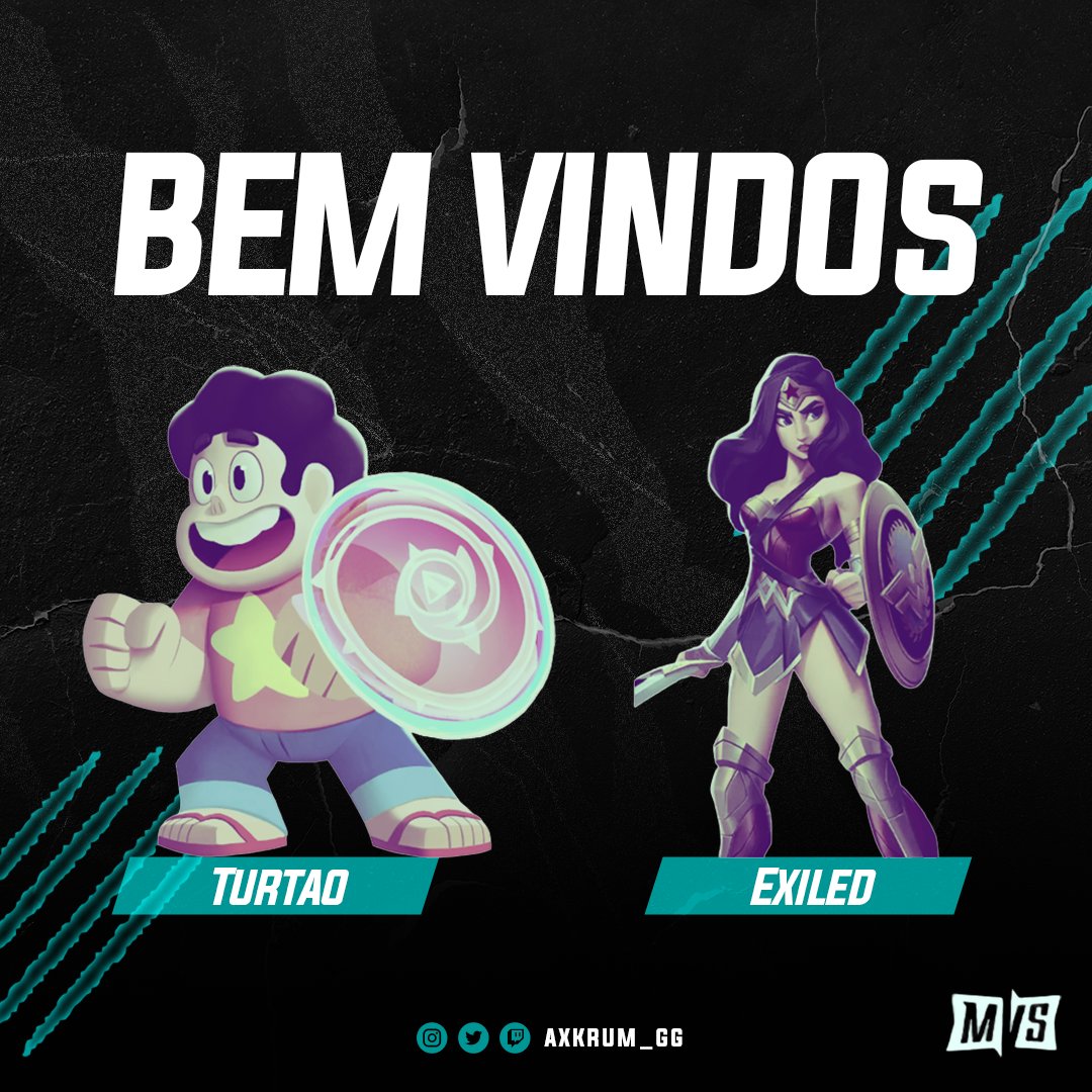 axkrum_gg's tweet photo. Tivemos que voltar ao multiverso, mas trouxemos conosco reforços gigantes. E é com muito prazer que anunciamos nossos novos jogadores!
@Klouthz🥪
@Hivanrells 🛸
@Beto1AF 🪚
@brvnohl📢
@oturts 💎
@314ano 🛡️
#GoAXK🐲 #MultiVersus #MultiversusBR #MVSBR https://t.co/KSdvYklsA8