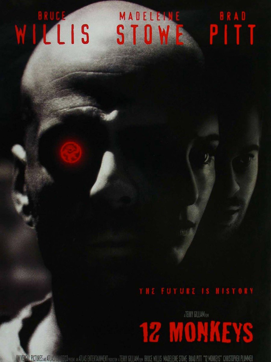 bayGece's tweet photo. 12 Maymun 1996
#Gizem #BilimKurgu #Gerilim
#iMDb - 8.0
#Letterboxd – 3.8
#12Maymun #12Monkeys #TwelveMonkeys #Filmtavsiye #Filmtavsiyesi #Filmtavsiyem #Film #Movie #Sinema #BruceWillis #BradPitt #MadeleineStowe #yatanadam #baygece #alikonuk #omurilikfelci #glassouse #bilendenal https://t.co/phgJ9UzMVF