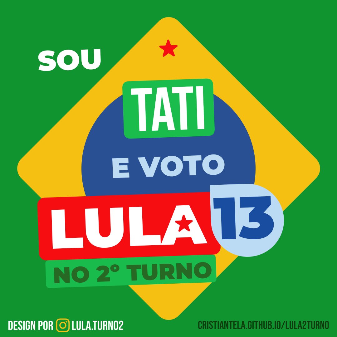_tatimacena's tweet photo. #LulaPresidente1️⃣3️⃣ https://t.co/cFCgf8ttiD
