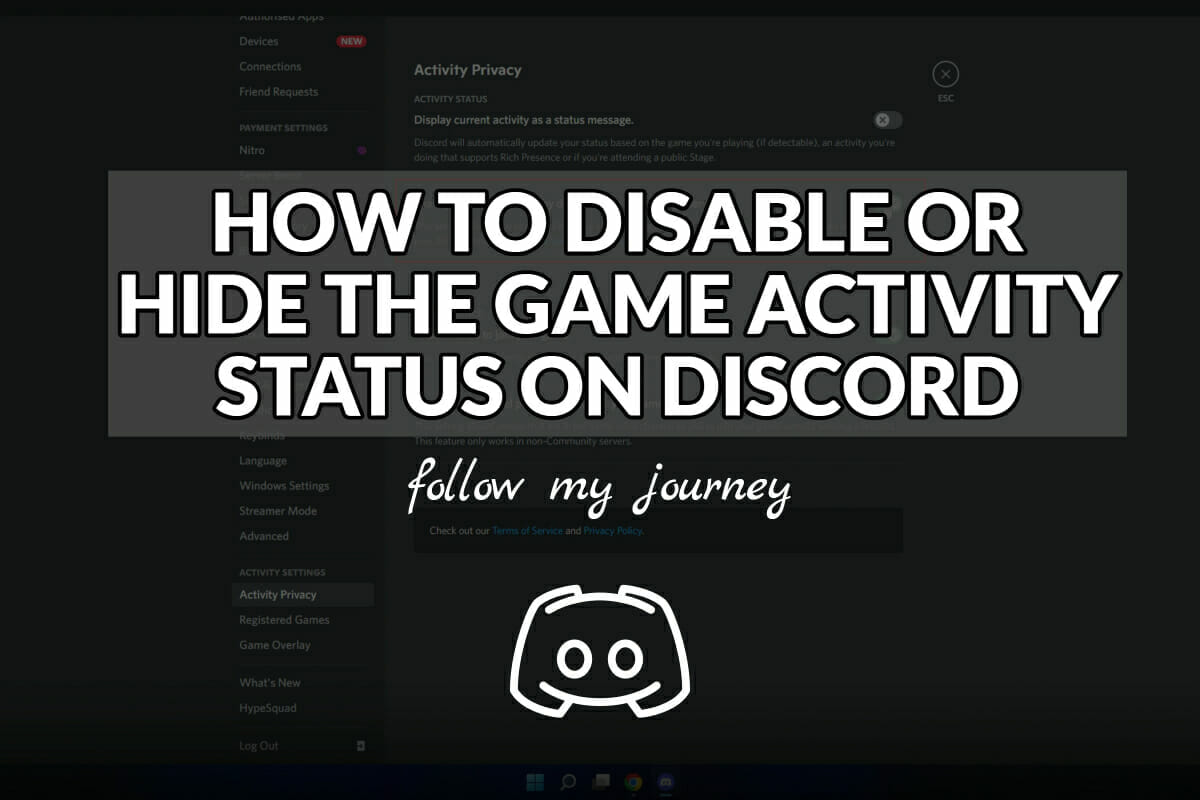 Marco_Tran's tweet photo. HOW TO DISABLE OR HIDE THE GAME ACTIVITY STATUS ON #Discord #ActivityStatus #GameActivity #GameStatus #Gaming https://t.co/RQ78z77C1i https://t.co/KFaDS5WVav