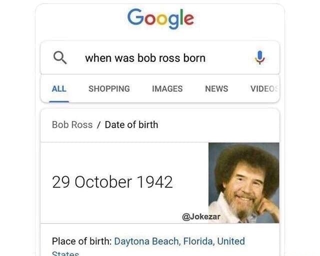 Happy birthday Bob ross 