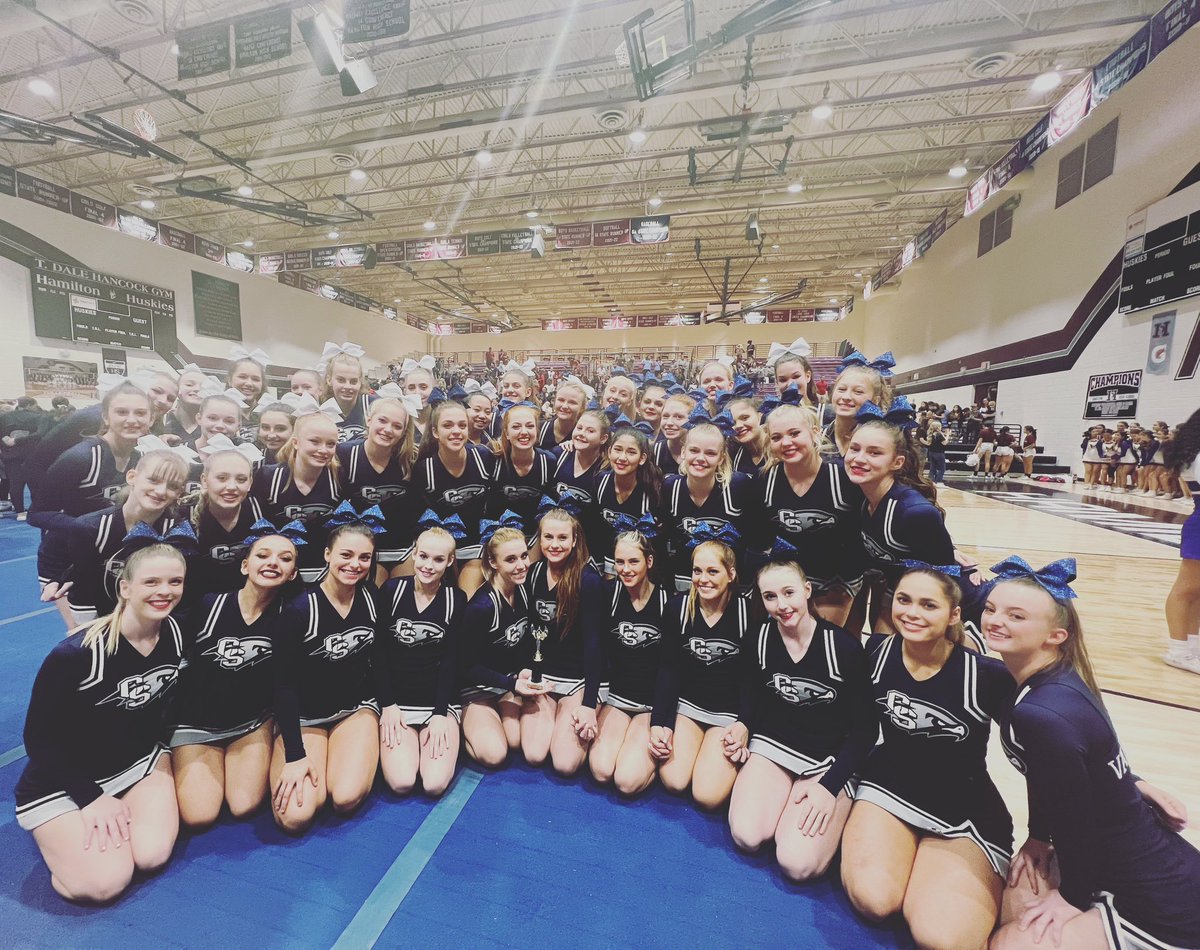 CS_Cheerleading's tweet image. First competition of the season for our FALCONS! Getting those pre comp season jitters out at the Desert Kick Off Competition hosted by @Hamiltoncheer 

Our athletes did amazing with Varsity bringing home 1st place and JV 2nd place in their divisions! So proud of our falcons!