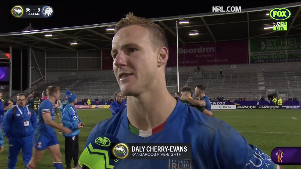 DCE post-match interview now available 💬 seaeagles.com.au/news/2022/10/3… #RLWC2021 #ManlyForever