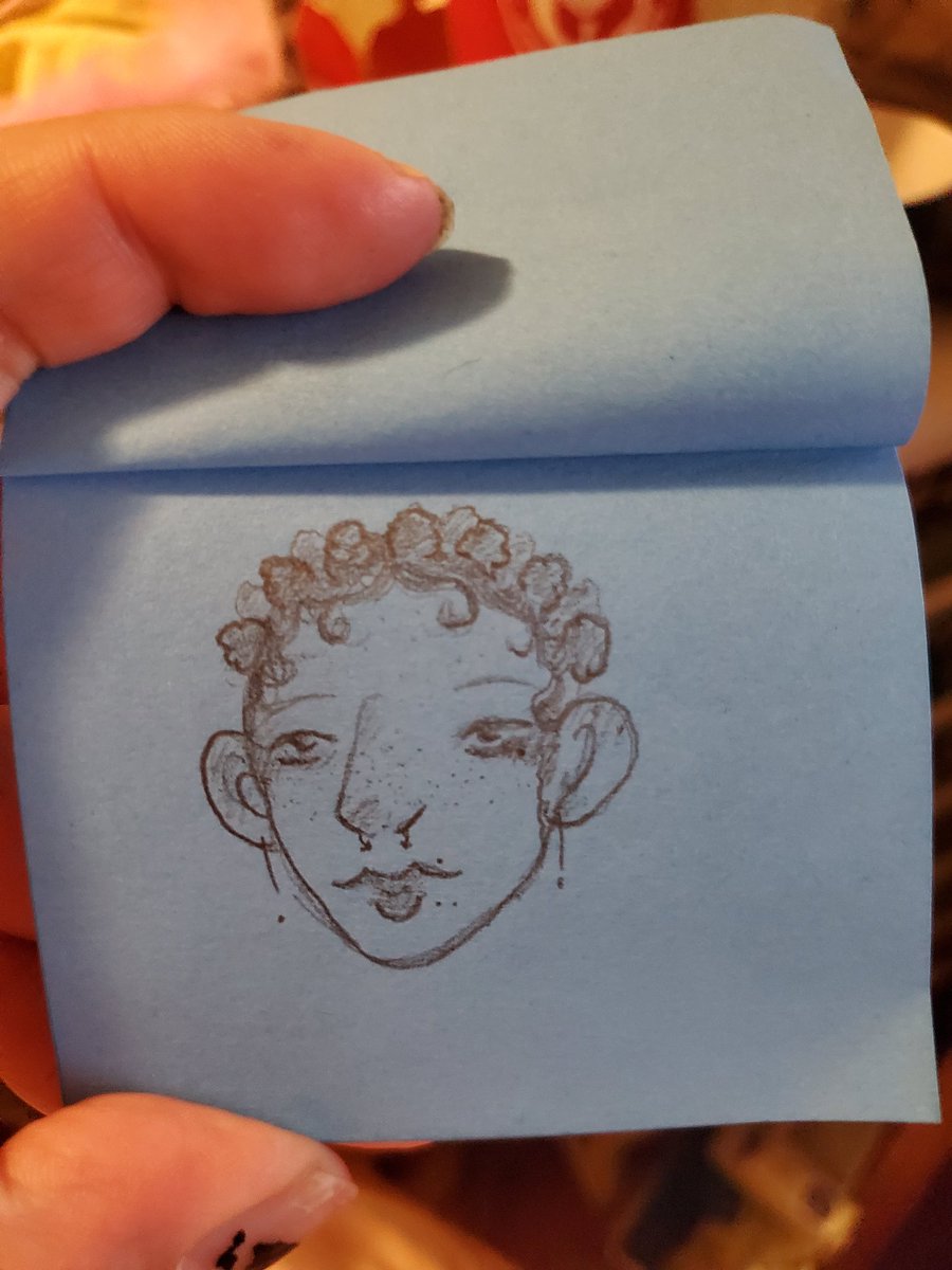 dzh_art's tweet photo. Face sketching on sticky notes for funsies
I do think i could stand to varry faces even more but this wasnt really an expercise, more just fun for me to do. https://t.co/E9euaKLwbw
