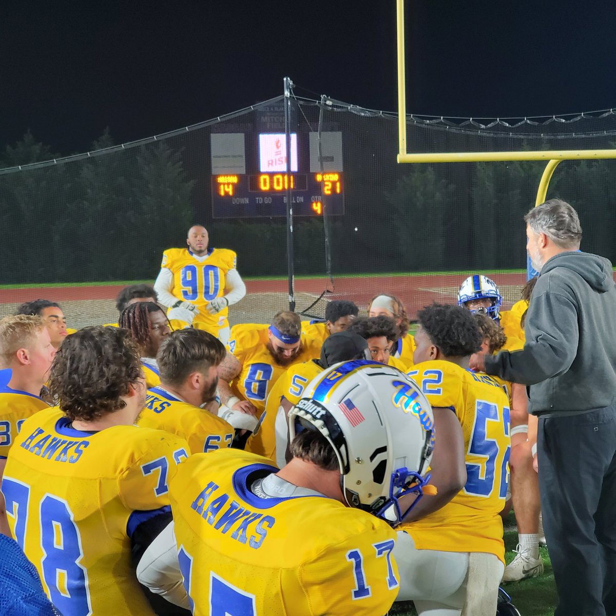 Hawks Win over # 4 Nassau tonight 21-14! 
#OTO