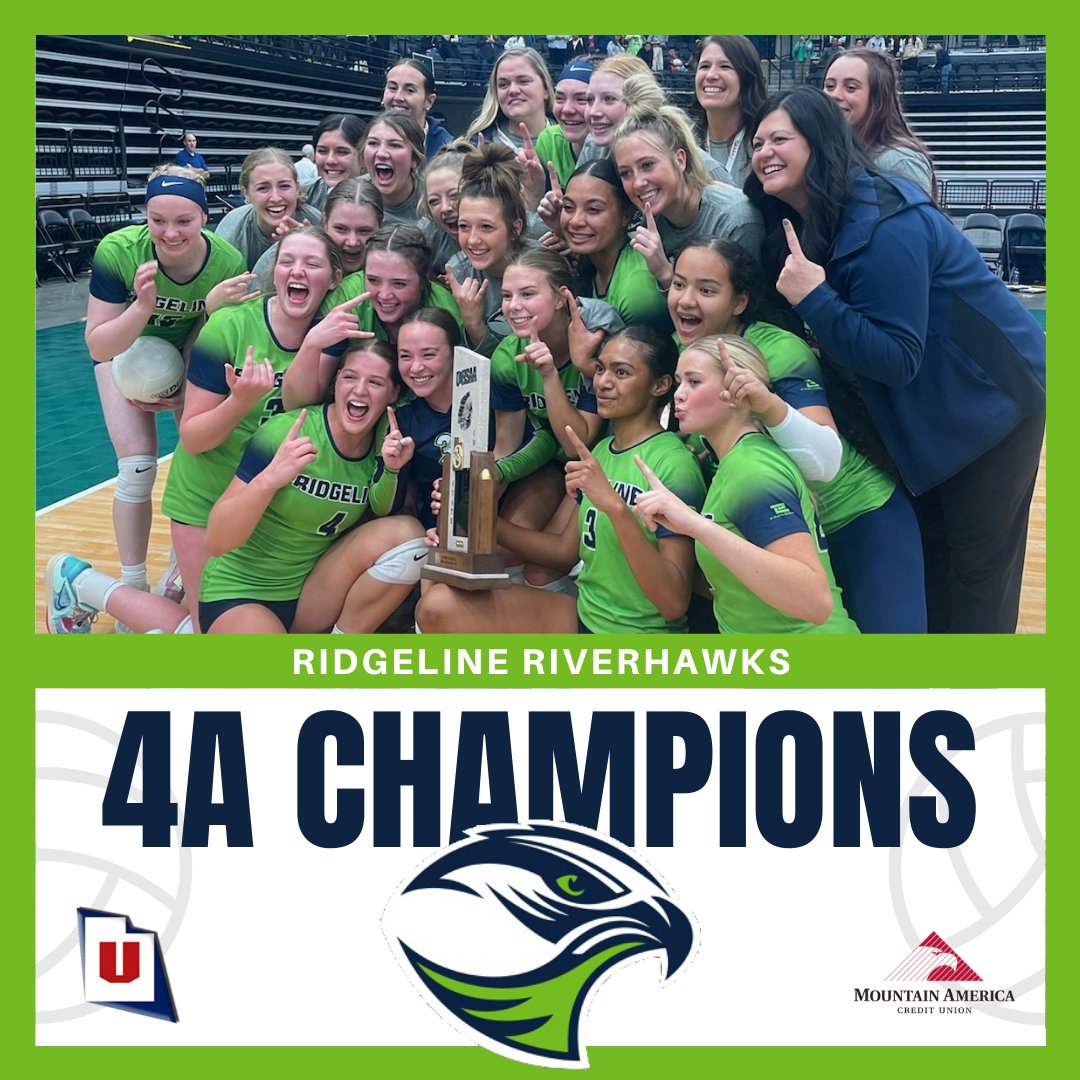 UHSAA (@uhsaainfo) on Twitter photo There's gonna be a party in Millville tonight, as the <a href="/Ridgeline_Hawks/">Ridgeline Riverhawks</a> are back-to-back <a href="/MountainAmerica/">Mountain America CU</a> 4A volleyball champs! ๐๐ There's gonna be a party in Millville tonight, as the <a href="/Ridgeline_Hawks/">Ridgeline Riverhawks</a> are back-to-back <a href="/MountainAmerica/">Mountain America CU</a> 4A volleyball champs! ๐๐