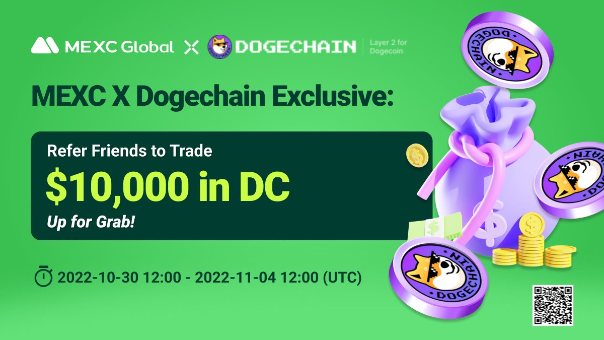 MEXC's tweet photo. .@MEXC_Global x @DogechainFamily Exclusive: Refer Friends to Trade, Win a Share of $10,000 in $DC 🔥

To enter ⤵️
https://t.co/byQHbQUxBg

#Dogechainfamily #MEXC #DogeChain https://t.co/u7H2KtV7tn