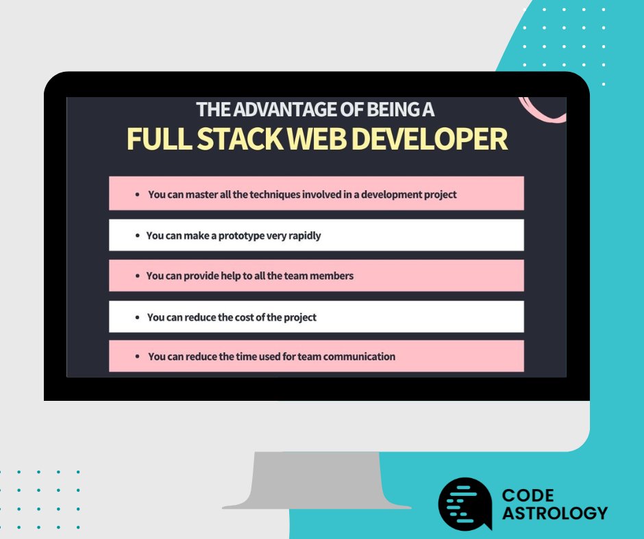 CodeAstrology's tweet image. Being a full-stack web developer has numerous advantages. 📚
He/she is an expert in HTML and CSS and also knows how to:
📌 Program a browser 
📌 Program a server 
📌 Program a database

If you want to learn, Visit Here: w3schools.com 
#CodeAstrology #w3schools #learning