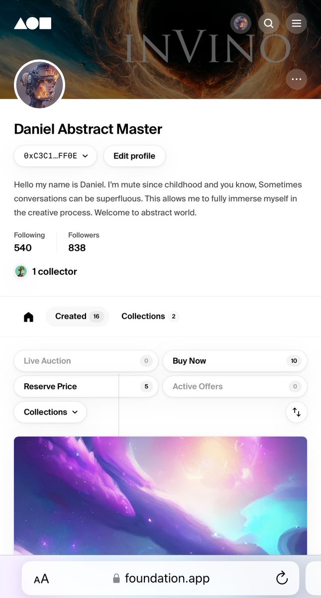 Oh shit i have 1 collector on <a href="/foundation/">Foundation 🌐</a> 😅😭🤙🏼
RT this if you can help me find another one🙌🏼🫶🏼