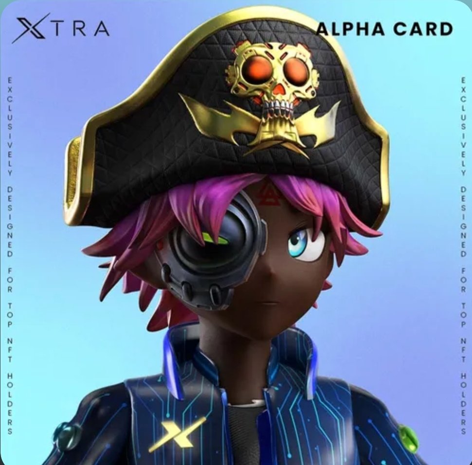 andrestelflaco's tweet photo. Thanks guys

Got this “Alpha Card” NFT airdropped from @0xXtra 

Comment your CloneX # below to make it XTRAordinary and claim your Alpha Card :)

@RTFKT @clegfx 
#BeXTRA https://t.co/B3wN2cgiXT