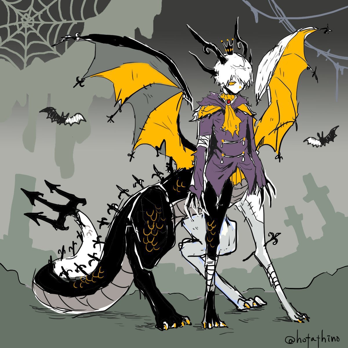 「過去のいろんかハロウィン人外王子さん 」|ほたてぃーの@グッズ通販受付中のイラスト