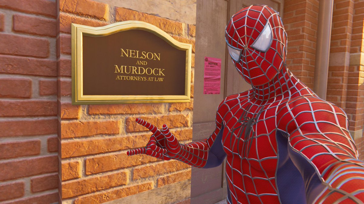 「スパイダーマンでジェシカの事務所とネルソン&amp;マードック法律事務所に聖地巡」|二酸化炭素伯爵のイラスト