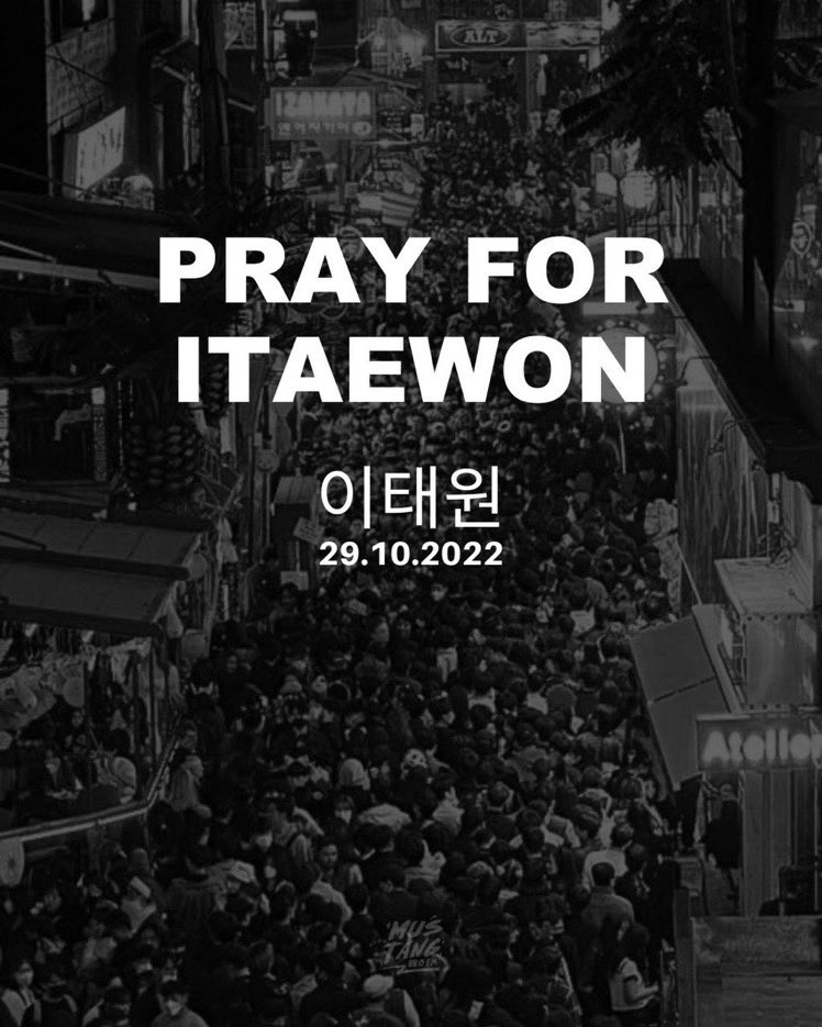 Es lamentable todo lo sucedido en Corea,por favor sea cuidadoso con el contenido que comparte .🥺 PRAY FOR ITAEWON