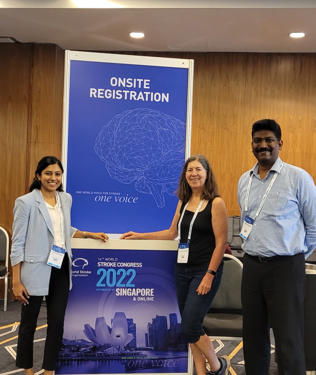 Delivered a talk on the gaps in implementation in stroke rehabilitation at #WSC2022. LMICs need guidelines and this is only the beginning! 

Luckiest to have the most phenomenal mentor in <a href="/johnsolomon78/">John Solomon</a>. Big thank you to <a href="/maz7262/">Dr Marie-Louise Bird</a> and the entire KT working group.
