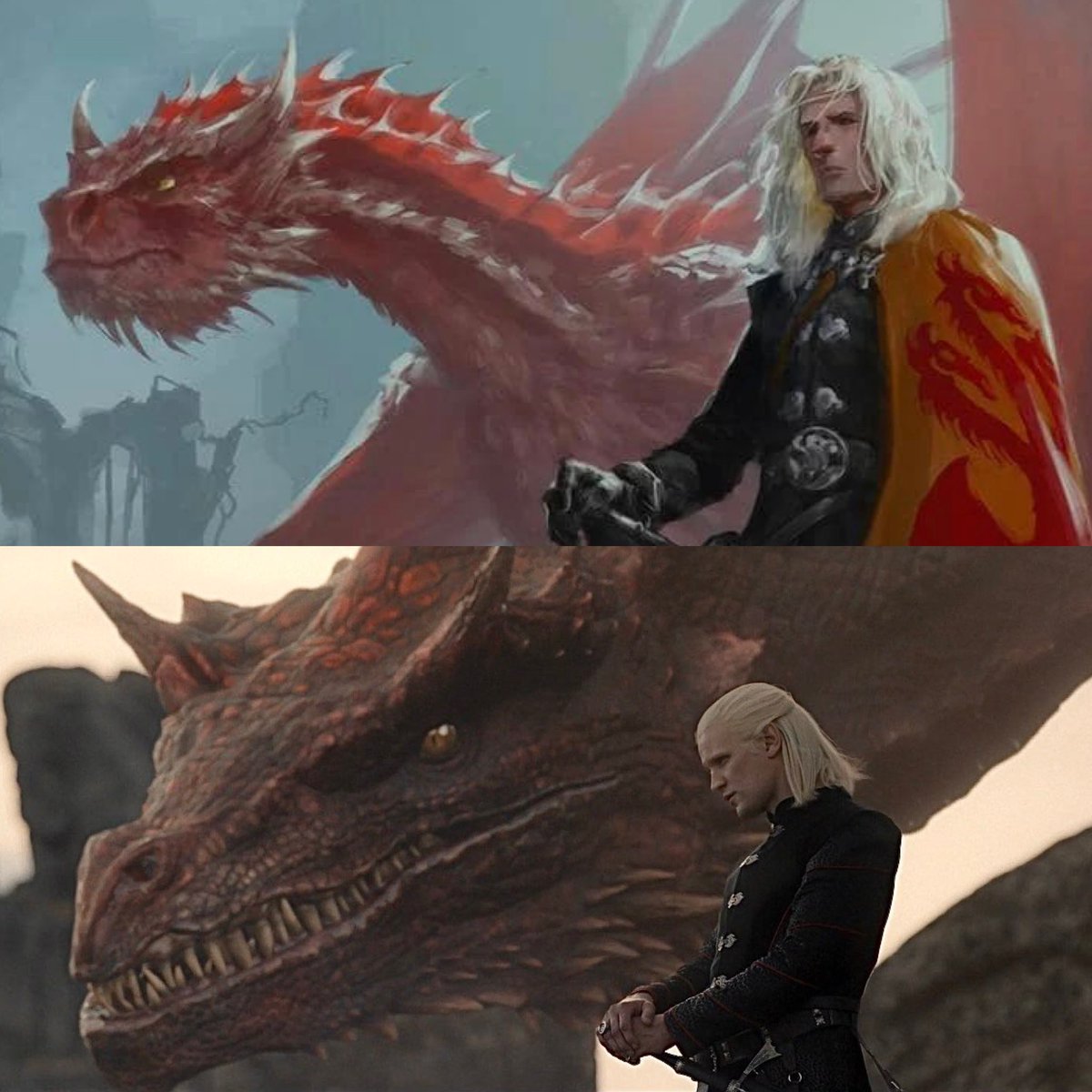 DreamofASOIAF's tweet photo. Life imitates art #HouseOfTheDragon https://t.co/7uJALsfVcX