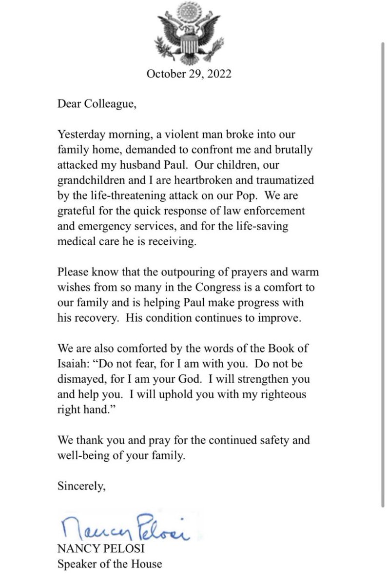 Haha Nancy Pelosi trying to spin the “break in” story still to keep her husbands gay affair out of the headlines. The glass broke outward, it was 2am & nobody in their underwear is breaking in with the security they have. These people are compulsive liars 🤣😂🤣😂😭💀