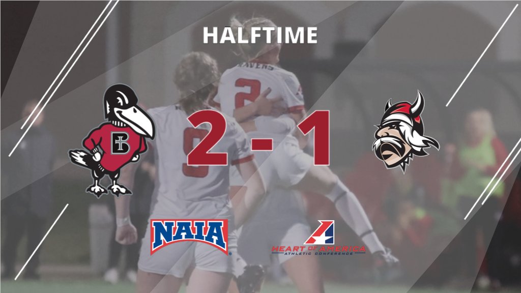 (RV) @RavenWSoccer leads 2-0 at the half on a two-goal effort from Annabelle Hoog. #HeartWSOC #UnleashGreatness