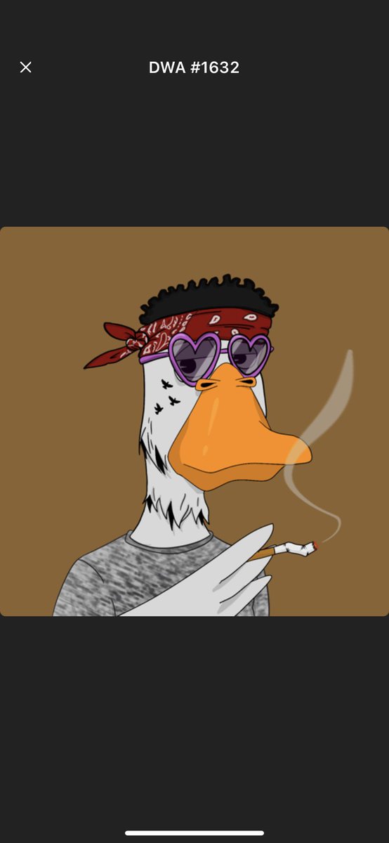 LittleTerror678's tweet photo. wWwooo🤘🤘🤘 #LFG🦆🚀🌙 #DWAs coming through with the #Airdrop🚀 I appreciate it @PunkedDucks @DWAnfts #WAGDUCK #DuckzOverEverything EXCEPT #LittleTerrors😉 https://t.co/FUcZEzG0Zc