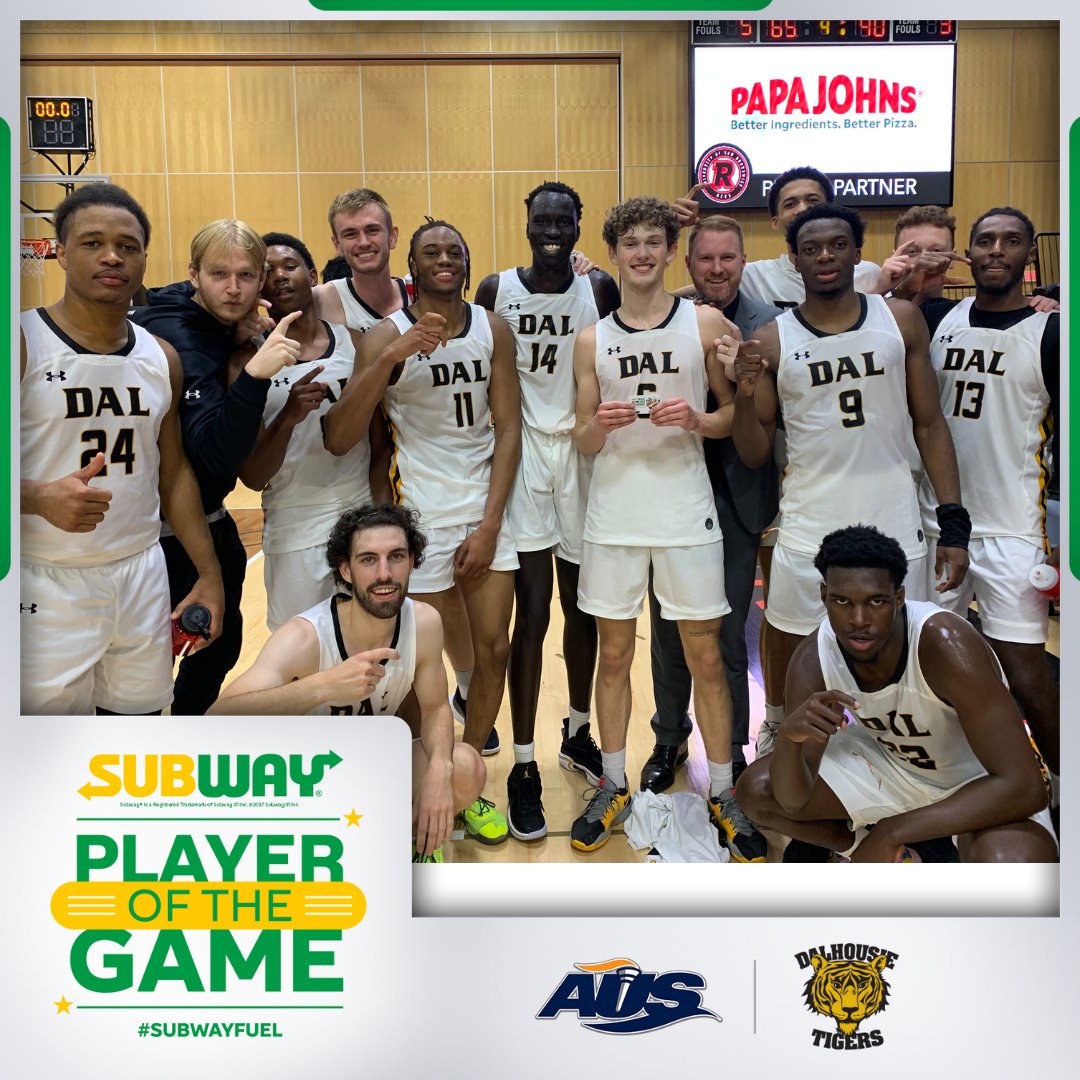DalTigers's tweet image. MBB: Congratulations to Malcolm Christie on being named the @SUBWAYCanada Player of the Game in the Tigers win tonight! Malcolm had a team high 26 points in the win! 

#GoTigers
