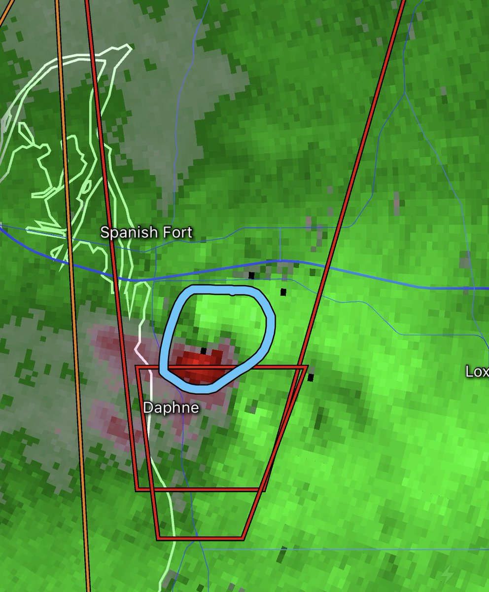 Possible #tornado just north of Daphne, AL!