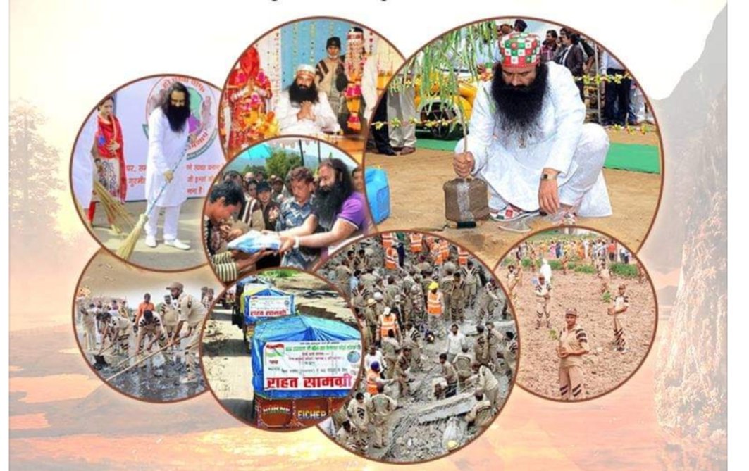 officialmsgfans's tweet photo. Ethical values are declining day by day. People are forgetting humanity &amp; these all are pushing us on the verge of extinction. Saint Gurmeet Ram Rahim Ji inspires to do humanitarian activities. Millions of #HumanitySaviours are doing welfare activities by motivation of Saint Ji. https://t.co/mu3DG3myh7