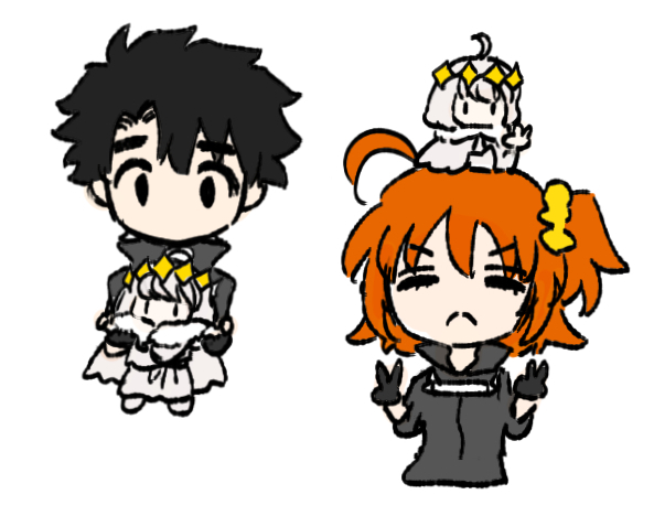 これは……ペーパー用に描いたものの普通に絵が小さすぎて潰れてしまったフジマルくんさんwithミニオベ 