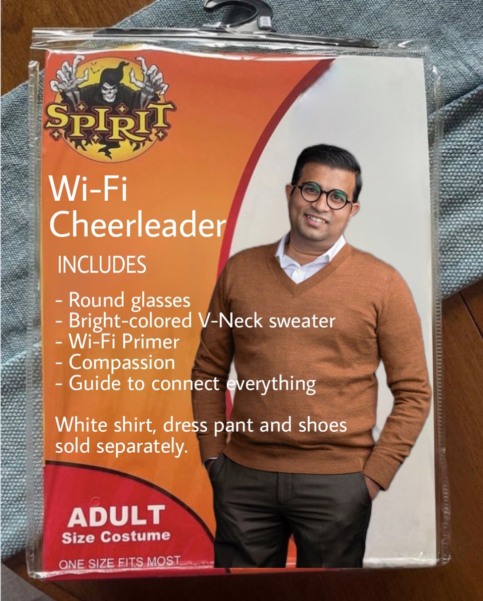 Do you want to be a Wi-Fi cheerleader this Halloween? #SpiritHallowMeme #WiFi #humor