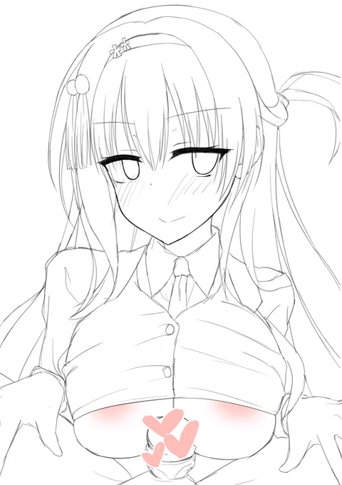 二条院羽月さんのラフ 