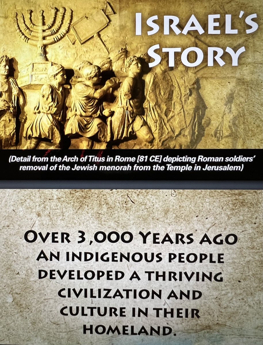 Fun fact: Jews have had a continuous presence in #Israel for over 3000 years. Ancient Israel was renamed “Palestine” by the conquering Romans in the 130s CE. By any name, it has always been the Jewish homeland.