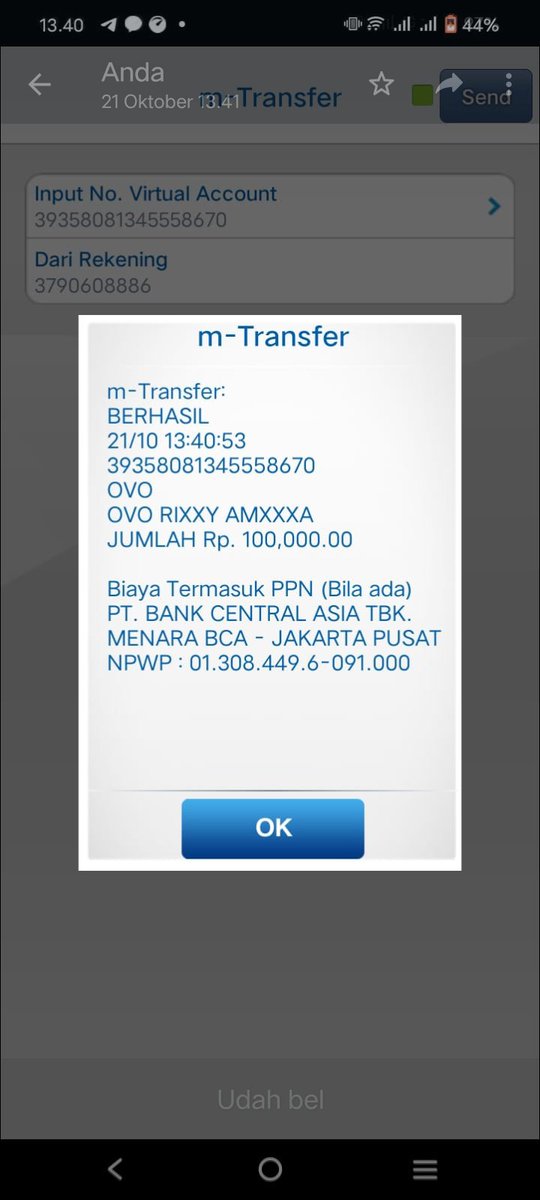 tsmilooo's tweet photo. HELP RT
Aku kena scam dia, dengan embel2 dia pnya knlan orang blibli, aku prcya bgt dia karena kita 1 grup wayv, buat kalian yang kenal no ini tolong banget bantuannya 🙏🙏, krna aku minim informasi dia 😭😭😭 https://t.co/U0yyK3yULQ