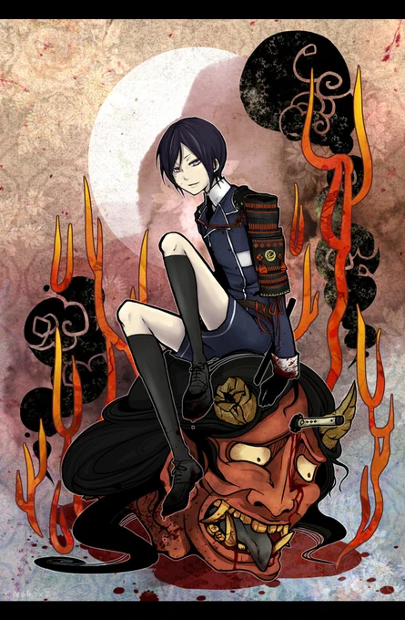 #あなたを刀剣乱舞沼に落とした張本人の刀剣男士 

描き始めたきっかけは2015年3月に徳美で見た刀剣・鯰尾藤四郎の鋭さ。
本格的に沼ったきっかけは薬研藤四郎…… 