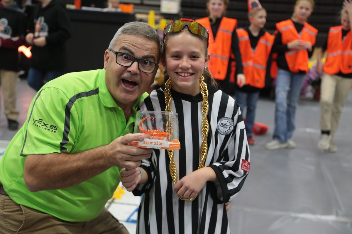 North Union Robotics (@nu_robotics) on Twitter photo Had some fun today with our #VEXIQ #Slapshot Kickoff and teams sporting their Halloween costumes. We gave away #Hexbug Scorpions for prizes including one for this great costume of one of our favorite head refs in his crazy Two Chainz Robotics gear! <a href="/REC_Foundation/">REC Foundation</a> Had some fun today with our #VEXIQ #Slapshot Kickoff and teams sporting their Halloween costumes. We gave away #Hexbug Scorpions for prizes including one for this great costume of one of our favorite head refs in his crazy Two Chainz Robotics gear! <a href="/REC_Foundation/">REC Foundation</a>