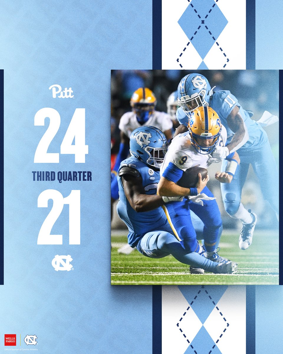 Down, but not out. #CarolinaFootball 🏈 @WellsFargo