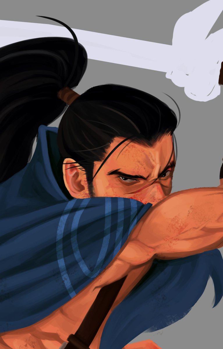 artintern_'s tweet photo. Share wip terbaru yg gatau kapan selesenya 🙃
#artwork #LeagueOfLegends #LeagueOfLegendsFanArt #yasuo #hasagi #RiotGames #DigitalArtist #Photoshop https://t.co/s34dlnzjTr