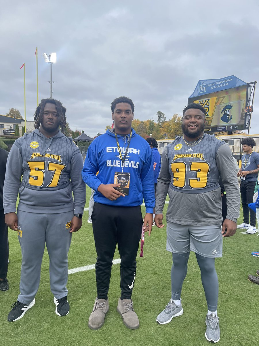 Great Gameday Visit today‼️<a href="/kennesawstfb/">Kennesaw State Football</a>🔥<a href="/KynjeeCotton/">Coach Kynjee’ Cotton</a> <a href="/CoachCookKSU/">Stewart Cook</a> looking forward to coming back soon! <a href="/coachmglover/">Matt Glover</a> <a href="/CoachDeWoody/">Deondre Woody</a> <a href="/AverageJoesSpo1/">Average Joe’s Sports Talk, LLC</a> <a href="/DexPreps/">DexPreps</a> <a href="/AL4afootball/">Alabama 4A Football</a> #OwlNation🦉🟡⚫️⚪️
