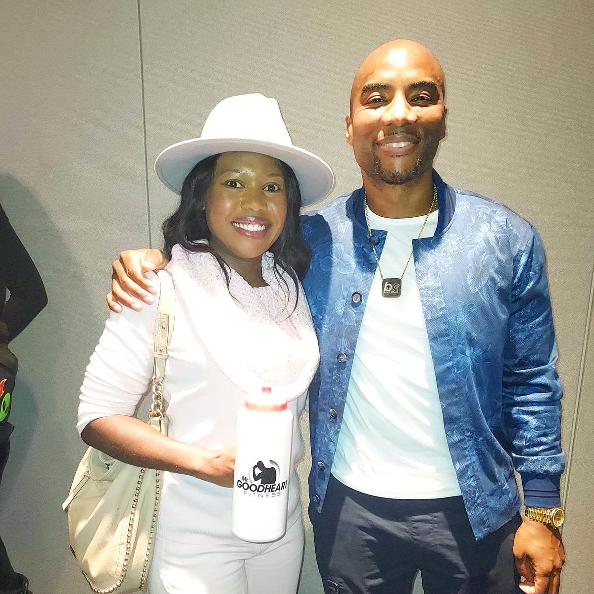 I enjoyed the mental wellness expo in NY hosted by <a href="/cthagod/">Charlamagne Tha God</a> was an added bonus. Thank you for your leadership in these very neccessary talks on our mental state. Along with accepting our Mr.GoodHeart water bottle as a part of your care package.
#mentalhealth #selfcare #selflove