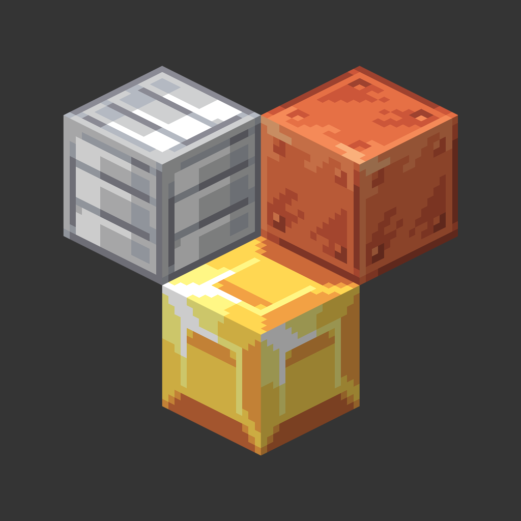 Pixelstories on Twitter "Some ore blocks! (iron, copper, and gold) 