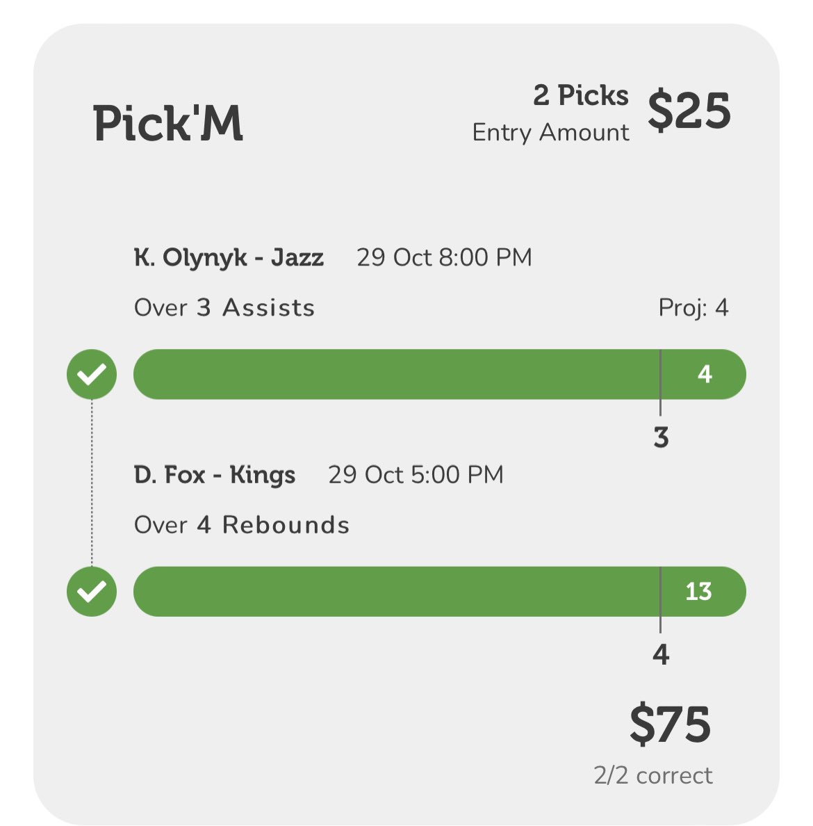 DoctorProfit's tweet photo. 🧹🧹🧹NBA Recap Oct 29🧹🧹🧹

Halliburton o20.5 Points✅
Fox o4/4.5 Reb✅
Harden o9 Ast✅
Murray u7.5 Ast✅
Luka o28.5 1H FS✅
Olynyk o3 Ast✅

CASH EVERYTHING
+10u on cards. Make it +16u if Pierce covers tmrw!

Like+RT and choosing 2 winners for $50 giveaway tomorrow morning https://t.co/IPgedoTW4o