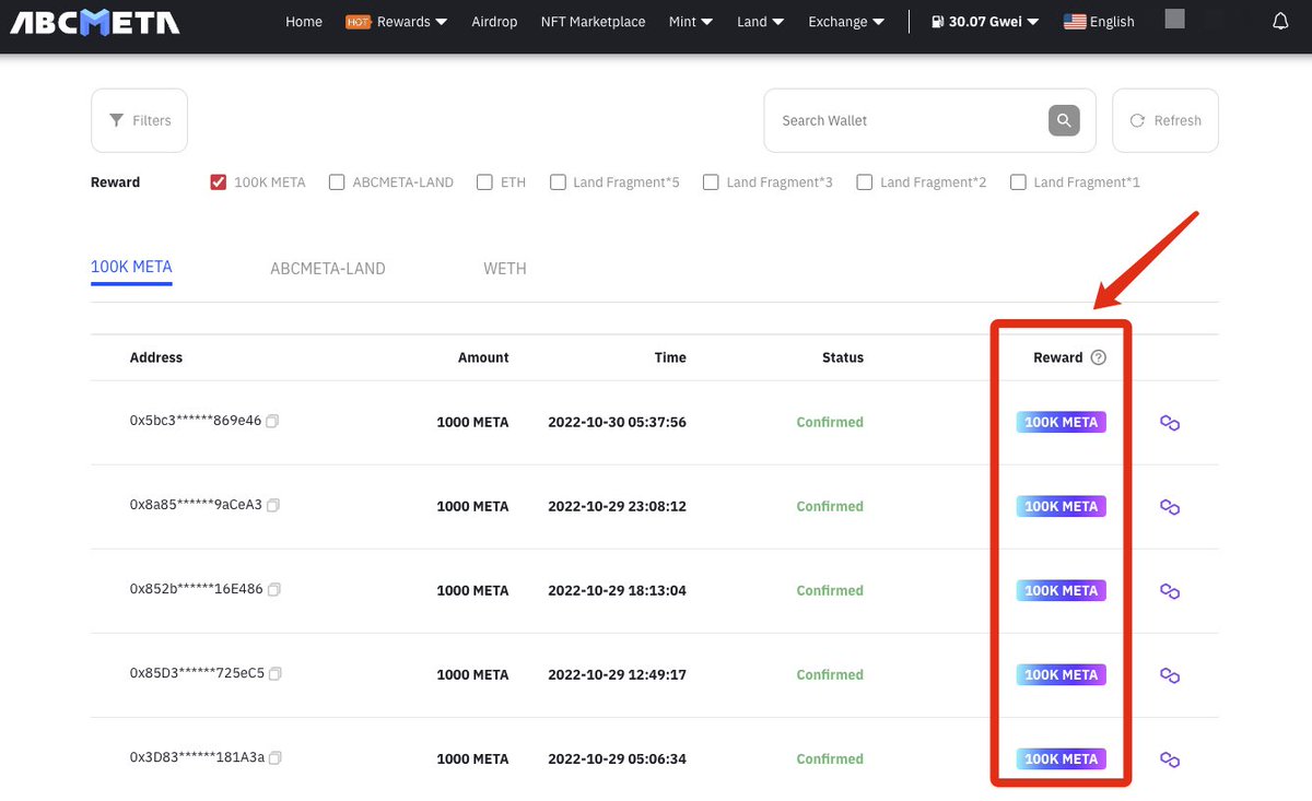 🔥Congratulations on the user has won 100,000 META （≈ 100USDT） ✅Leave your adress. RT & ❤️ ✅Random airdrop 10,000META 📣Win now: abcmeta.io/en/dauction.ht… ❗️ #Airdrop #NFT #NFTs #Airdrops #Giveaway #Giveaways #cryptocurrecy #Metaverse #DeFi