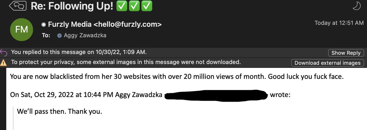 aggiferaniston's tweet photo. @furzly Hi Furzly Team, I think you may need to look into who's in charge of your communication. They lack a great deal of professionalism. https://t.co/NGs3a1TYKL