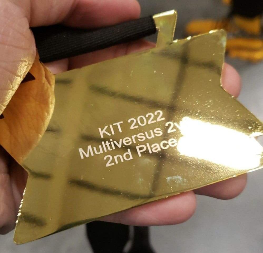 MidasVT's tweet photo. What a journey its been friends. I've been going to @KumiteGaming for the last 7 or 8 years and at the very last one they're ever holding I finally won myself a medal. Shoutouts to my man @TheZerffie who helped me achieve the dream in @multiversus 2v2s. #MultiVersus https://t.co/bcZXeTTv4R
