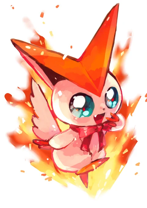 ビクティニ大好きなんやー!!ポケマス参戦本当におめでとうー! 