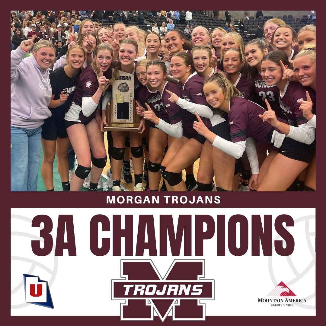 UHSAA (@uhsaainfo) on Twitter photo Morgan High probably needs another trophy case, as the Trojans have captured their 20th <a href="/MountainAmerica/">Mountain America CU</a> volleyball title. ๐ Morgan High probably needs another trophy case, as the Trojans have captured their 20th <a href="/MountainAmerica/">Mountain America CU</a> volleyball title. ๐