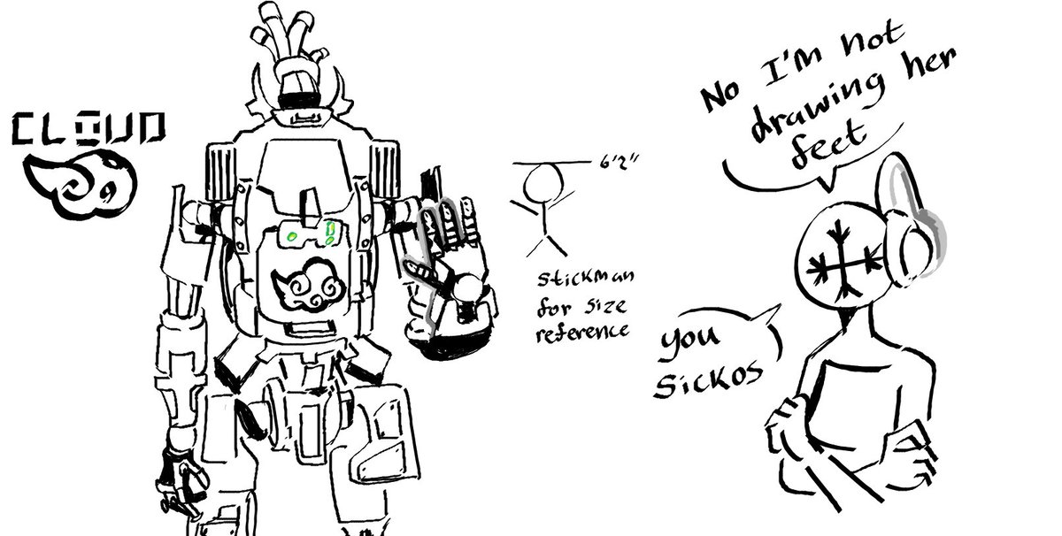 iceymass's tweet photo. I love titanfall so I decided to draw my own titan oc https://t.co/FLyTLjXRKd