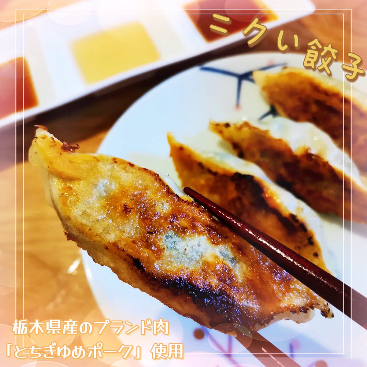 mananox88's tweet photo. 餃子大好き💕今回取り寄せたのはとちぎゆめポーク使用、宇都宮生まれの #ニクい餃子 🐷 超極太ミンチ肉がゴロゴロ入っていて、肉率は54％❣️ここまで肉！という餃子を食べたのは初めてでした🤩
オンラインストア限定なので気になった方はニクい餃子で検索してみてね🥳
#宇都宮餃子 #とちぎゆめポーク https://t.co/m2LrQSbo1o