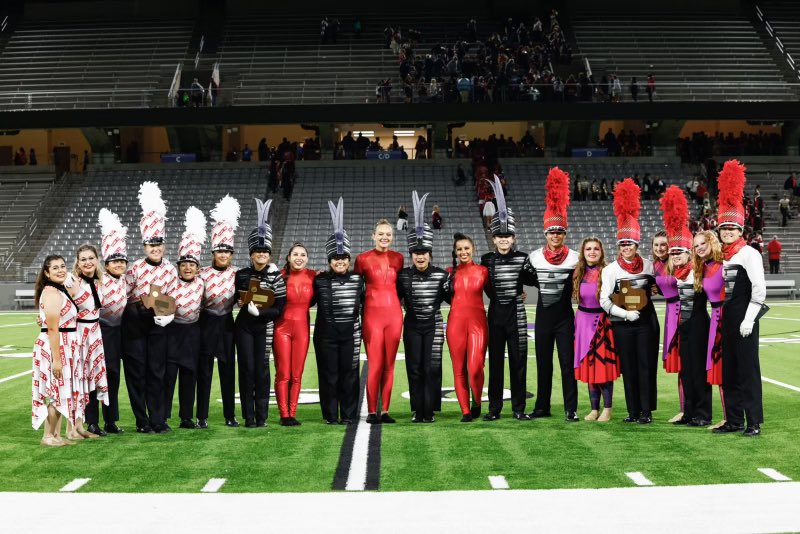 Three CFISD marching bands advanced to the state contest on November 7-8.    Area results: 1st-Cy-Fair HS; 3rd-Bridgeland HS; 4th-CyWoods HS. All three of these bands will represent CFISD in San Antonio. Extremely proud of all 12 HS’s in CFISD that qualified for Area today.
