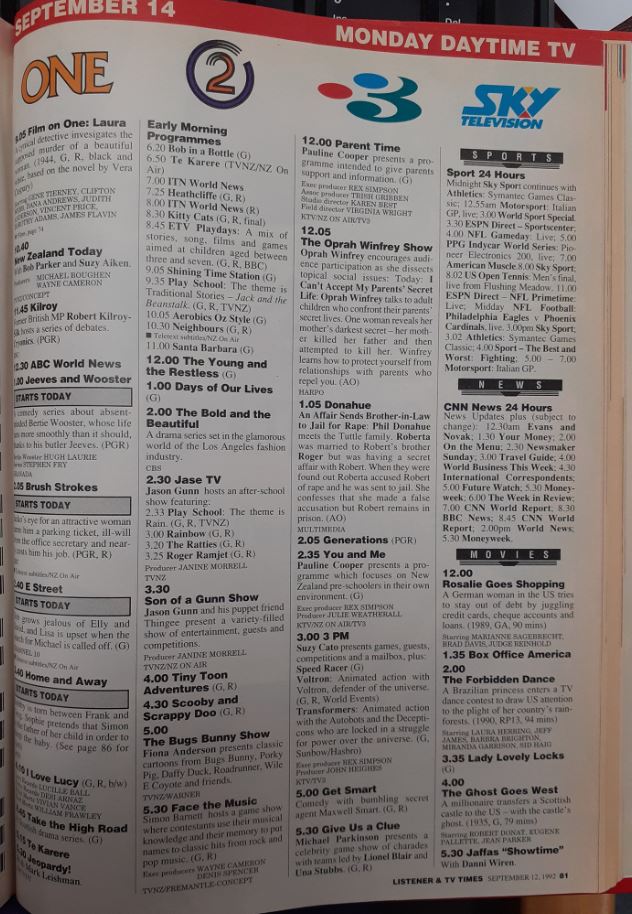 prime_kiwi's tweet photo. The transformers cartoon didn't air on television in New Zealand until 14th September 1992. Nearly 8 years after the US. Initially in the after school timeslot on TV3 it was moved to weekday mornings in 1993 where it aired until its last screening on 29 July 1994. #transformers https://t.co/pACDh5Xuk8