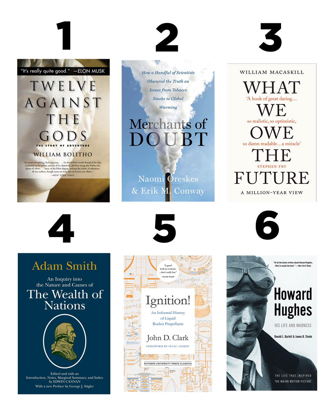 Library Mindset on Twitter: "1)Twelve Against The Gods 2)Merchants of Doubt 3)What We Owe The