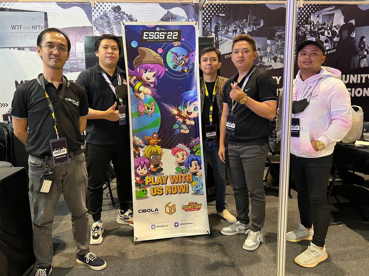 0xcNathan's tweet photo. Who will come to ESGS 2022 today? 

Visit our partner @CibolaGamers booth and 🎮play @GunStar_io and be lucky to get some prizes waiting for you there🎁

#Gunstar #ESGS2022 #CibolaLabs https://t.co/A7ZYRcyg2m